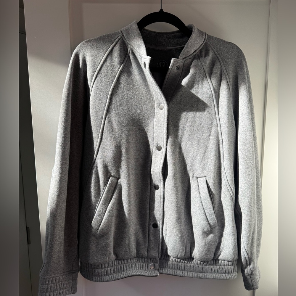 Lululemon Gray Snap-Button Jacket - image 1